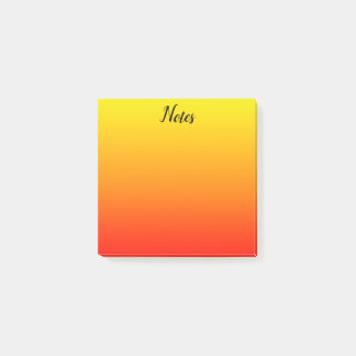 Bloco De Notas Amarelo, laranja e vermelho personalizados