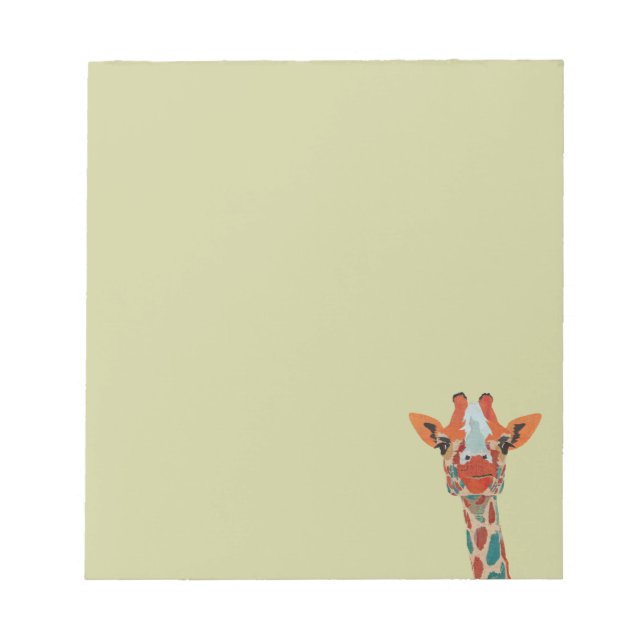 Bloco De Notas Amber Peeking Giraffe Notepad (Frente)