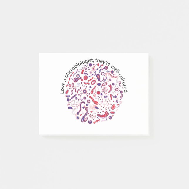 Bloco De Notas Ame um microbiologista (Frente)