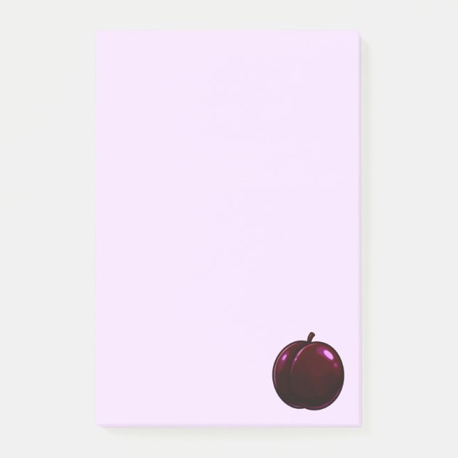 Bloco De Notas Ameixa - Coleção de Frutas -  (Frente)