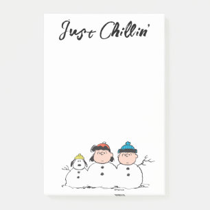 Bloco De Notas Amendoins 3 Pessoa Snowman