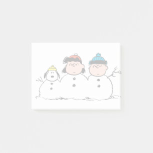 Bloco De Notas Amendoins   3 Pessoa Snowman