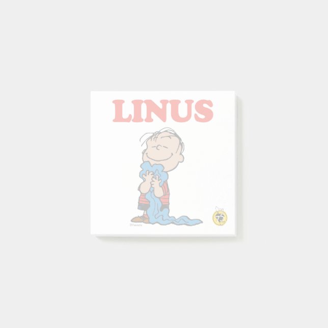 Bloco De Notas Amendoins | Linus Blanket Sorriso (Frente)