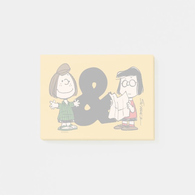 Bloco De Notas Amendoins | Peppermint Patty & Marcie (Frente)