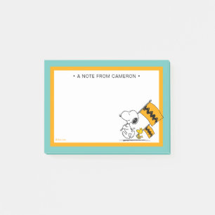 Bloco De Notas Amendoins Sinalizadores de Snoopy & Woodstock