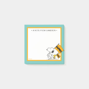 Bloco De Notas Amendoins Sinalizadores de Snoopy & Woodstock