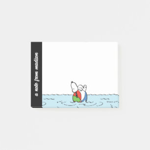 Bloco De Notas Amendoins Snoopy Beach Ball Beach