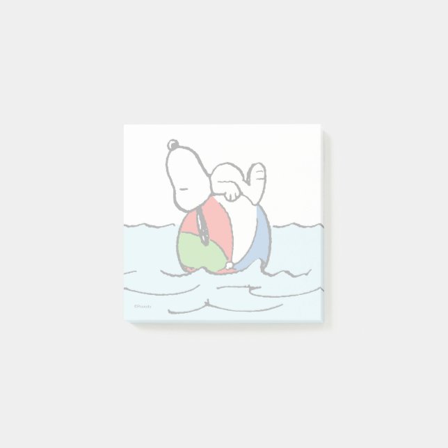 Bloco De Notas Amendoins | Snoopy Beach Ball Beach (Frente)