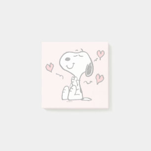 Bloco De Notas Amendoins   Snoopy Hearts
