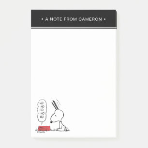 Bloco De Notas Amendoins Snoopy Ho Ho Comida Dish