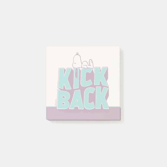 Bloco De Notas Amendoins | Snoopy Kickback (Frente)