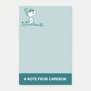 Bloco De Notas Amendoins Snoopy on Skis
