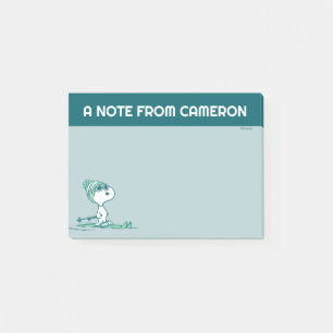 Bloco De Notas Amendoins Snoopy on Skis