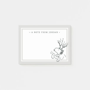 Bloco De Notas Amendoins   Snoopy Reindeer