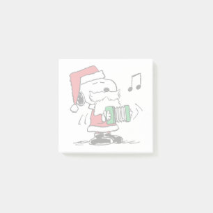 Bloco De Notas Amendoins Snoopy Santa Claus Accordian