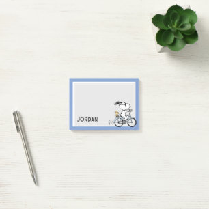 Bloco De Notas Amendoins Snoopy & Woodstock Bicicleta