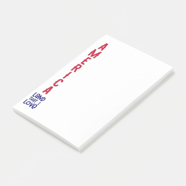 Bloco De Notas América: Negrito, Orgulhoso e Livre (Inclinado)