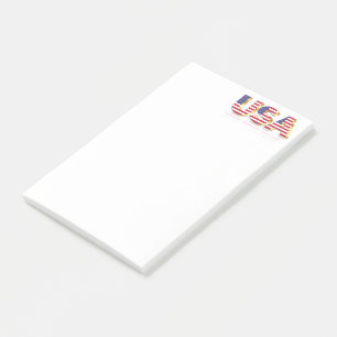 Bloco De Notas American Flag Posta o Notes USA
