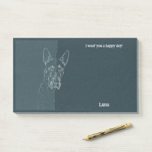 Bloco De Notas American Staffordshire Terrier Abstrato Dog