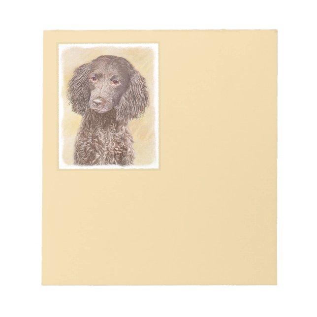Bloco De Notas American Water Spaniel Painting - Arte Original de (Frente)