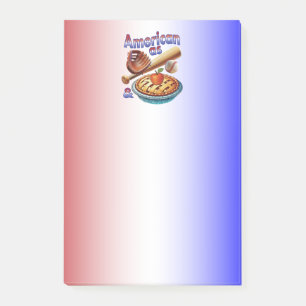 Bloco De Notas Americano divertido como Beball e Apple Pie