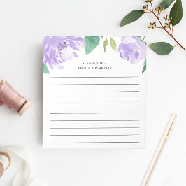 Bloco De Notas Ametyst Peony | Vinculado Personalizado