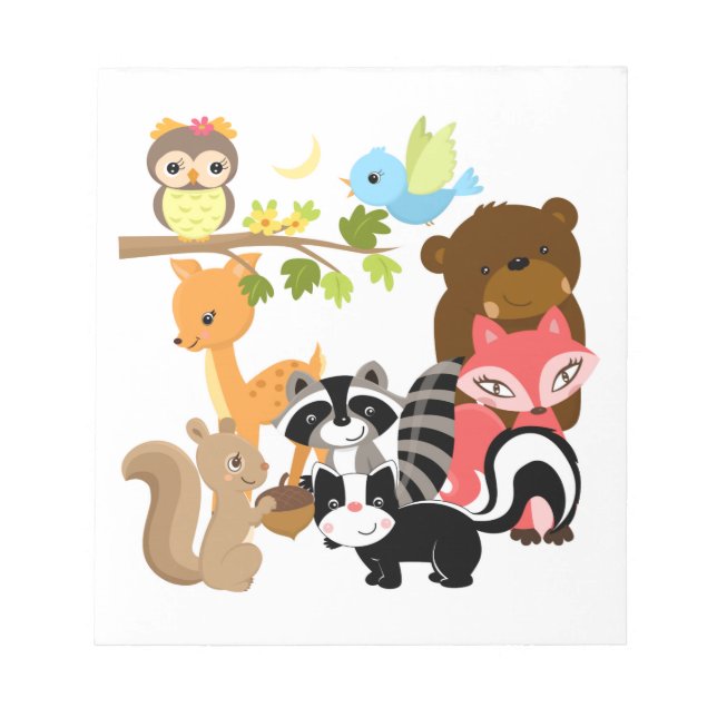 Bloco De Notas Amigos da floresta (Frente)