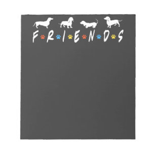 Bloco De Notas Amigos Dachshund