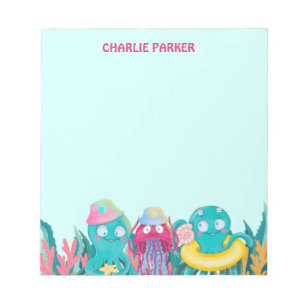 Bloco De Notas Amigos de Animais do Mar