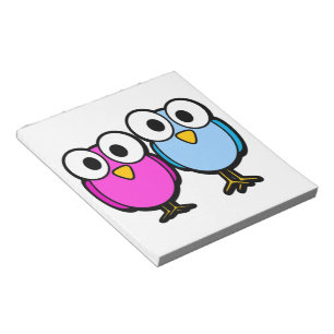 BLOCO DE NOTAS AMIGOS DE PÁSSAROS DE OLHOS GOOGLY