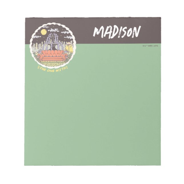 Bloco De Notas AMIGOS™ | Fonte dos desenhos animados (Frente)