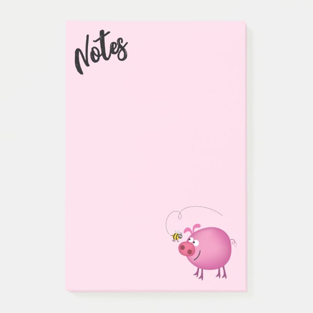 Bloco De Notas Amigos Porco e Abelha  (Frente)