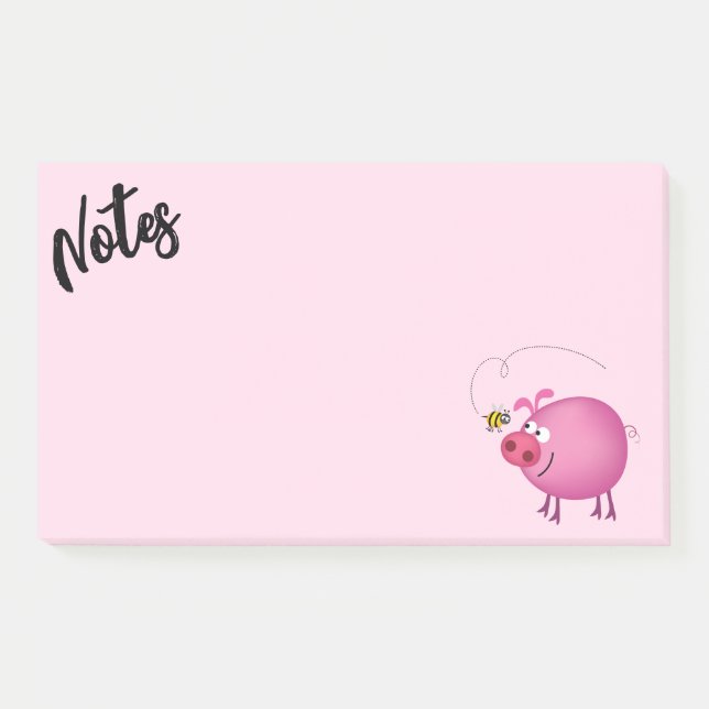 Bloco De Notas Amigos Porco e Abelha  (Frente)