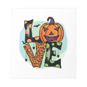 Bloco De Notas Amo o Halloween, Halloween, Assustador, Fantasia