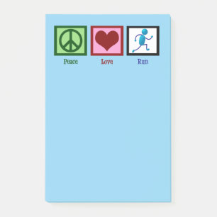 Bloco De Notas Amor da paz funcionado - corredor bonito da trilha