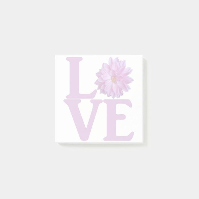 Bloco De Notas Amor Dahlia Lavanda Clássico (Frente)
