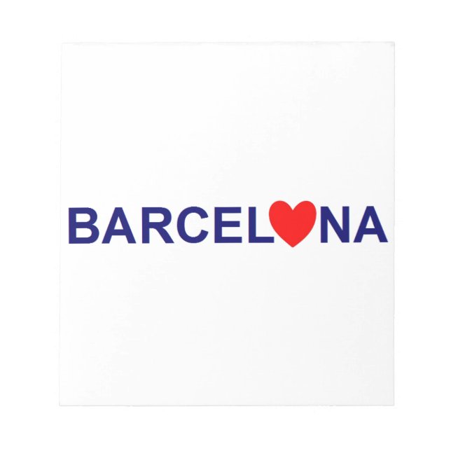 Bloco De Notas Amor de Barcelona (Frente)