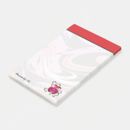 Bloco De Notas Amor de Borboleta | Batida do Amor Laço Vermelho B