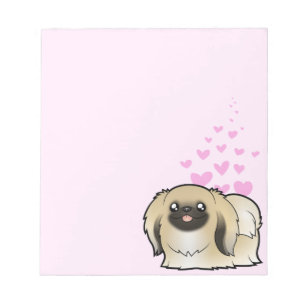 Bloco De Notas Amor de Pekingese (mostra cortada)