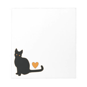 Bloco De Notas Amor do gato preto