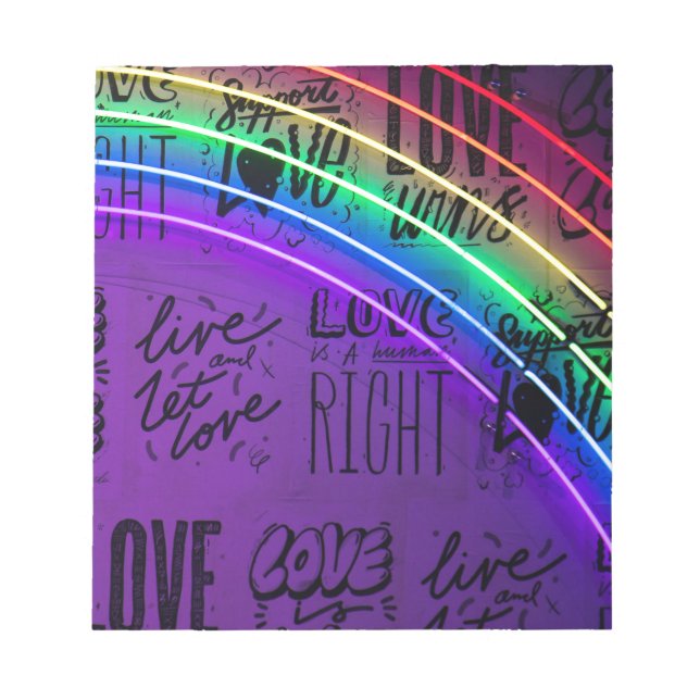 Bloco De Notas amor neon (Frente)
