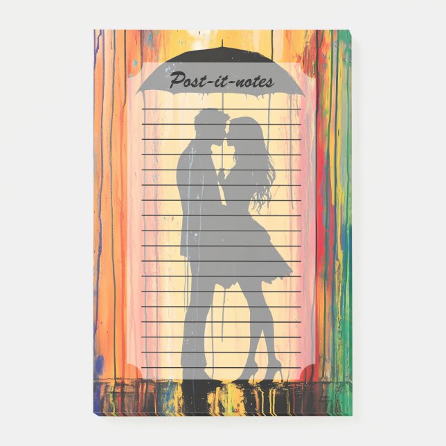 Bloco De Notas Amor no arco-íris (Frente)