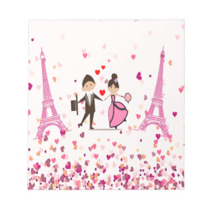 BLOCO DE NOTAS AMOR PARIS