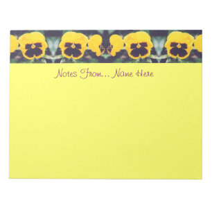 Bloco De Notas Amor-Perfeito Amarelo