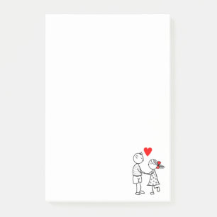 Bloco De Notas Amor - Romântico - Adicione seu texto / nome