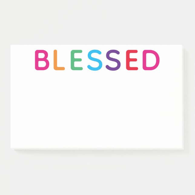 Bloco De Notas Ampla cor Bright 10 x 6 (Frente)