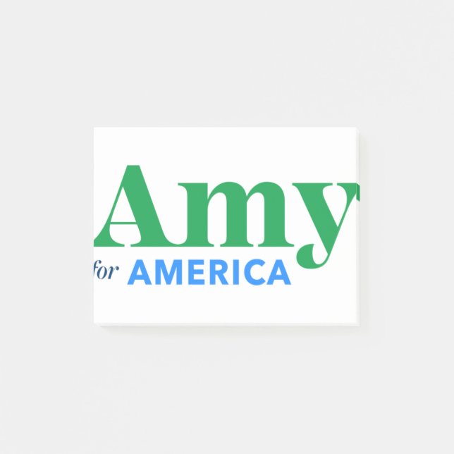 Bloco De Notas Amy Klobuchar para Presidente 2020 (Frente)