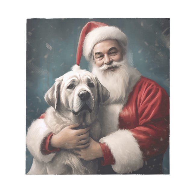Bloco De Notas Anatólia Shepherd com o Natal do Papai Noel (Frente)