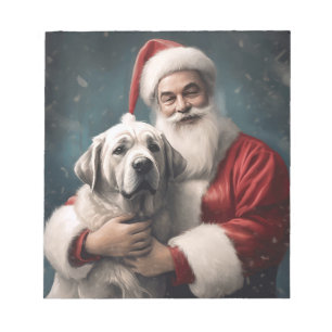 Bloco De Notas Anatólia Shepherd com o Natal do Papai Noel