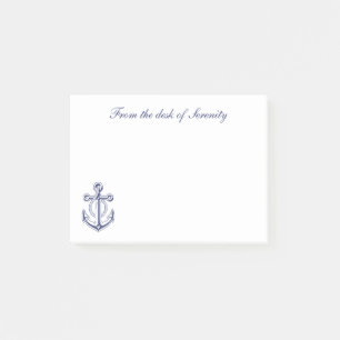 Bloco De Notas Anchor Sailor Náutico Boat Personalizado